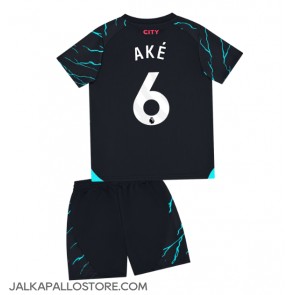 Manchester City Nathan Ake #6 Kolmaspaita Lapsille 2023-24 Lyhythihainen (+ shortsit)